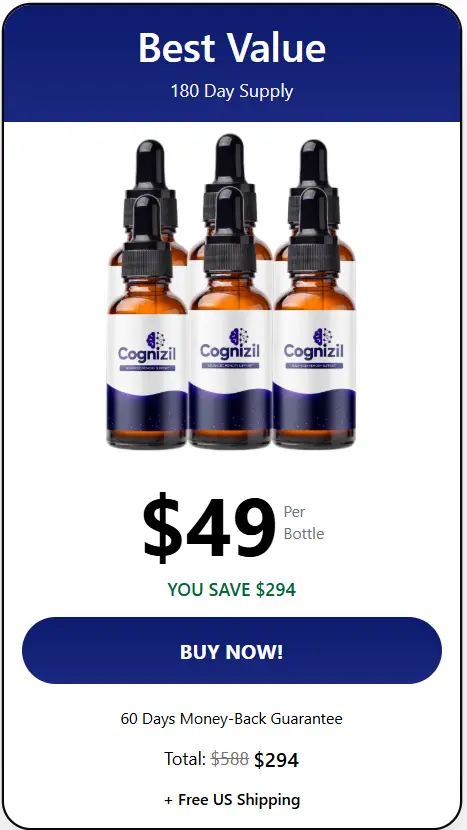 CogniZil 180 day supply